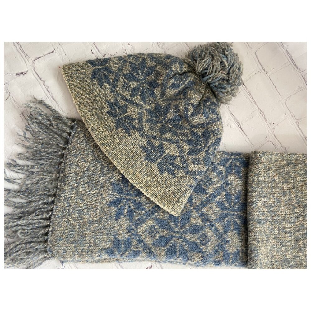 Wool Hat & Scarf Made in The USA Vintage